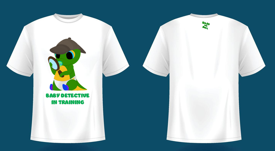 Baby Detective In Training T-Shirt for Adults and Youths (Ships November 17, 2025)